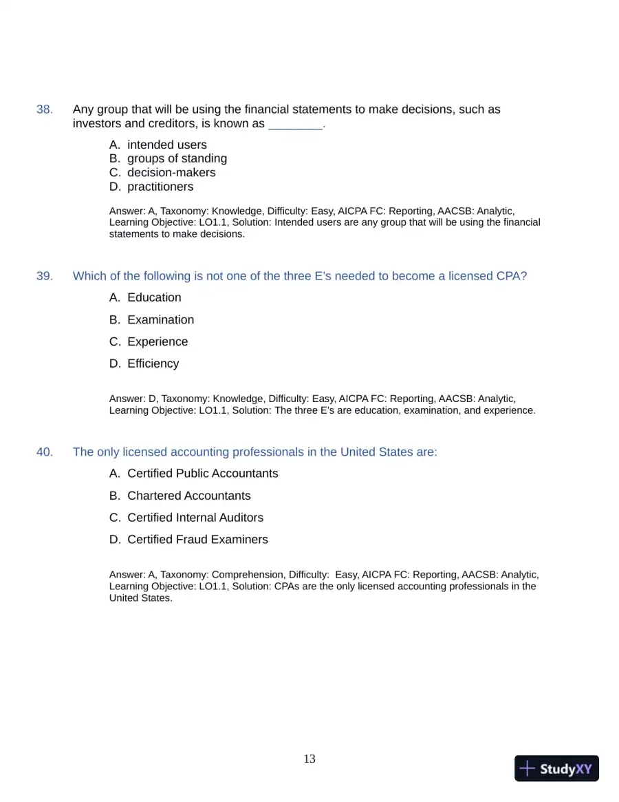 Test Bank for Auditing: A Practical Approach with Data Analytics, 2nd Edition (Chapters 1-15), page 16