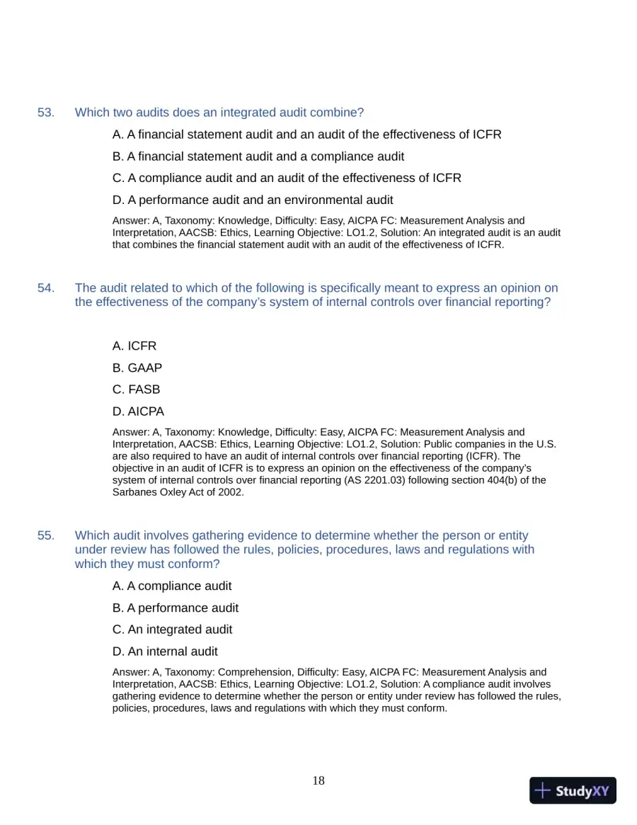 Test Bank for Auditing: A Practical Approach with Data Analytics, 2nd Edition (Chapters 1-15), page 21