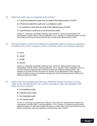 Test Bank for Auditing: A Practical Approach with Data Analytics, 2nd Edition (Chapters 1-15) - Page 21 preview image