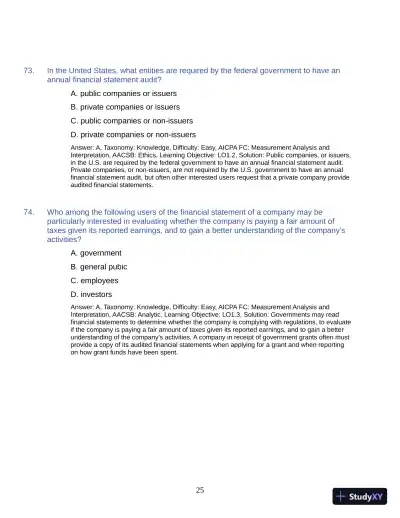 Test Bank for Auditing: A Practical Approach with Data Analytics, 2nd Edition (Chapters 1-15) - Page 28 preview image