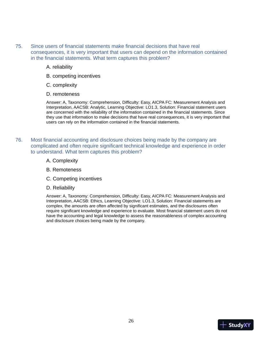 Test Bank for Auditing: A Practical Approach with Data Analytics, 2nd Edition (Chapters 1-15), page 29