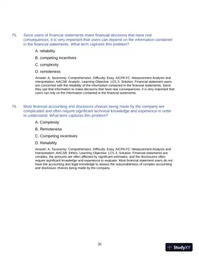 Test Bank for Auditing: A Practical Approach with Data Analytics, 2nd Edition (Chapters 1-15) - Page 29 preview image