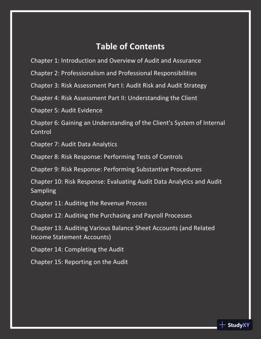 Test Bank for Auditing: A Practical Approach with Data Analytics, 2nd Edition (Chapters 1-15), page 3