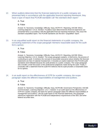 Test Bank for Auditing: A Practical Approach with Data Analytics, 2nd Edition (Chapters 1-15) - Page 7 preview image