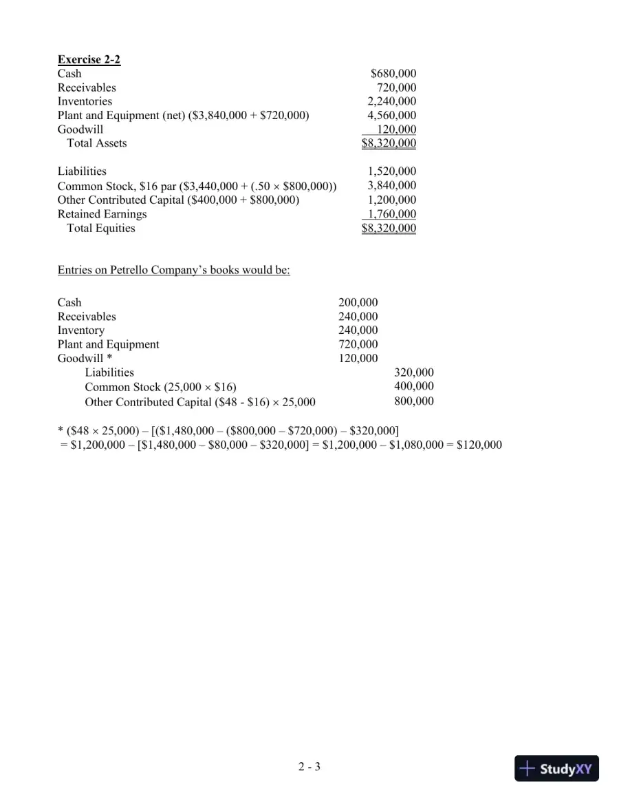 Solution Manual For Advanced Accounting, 4th Edition, page 11