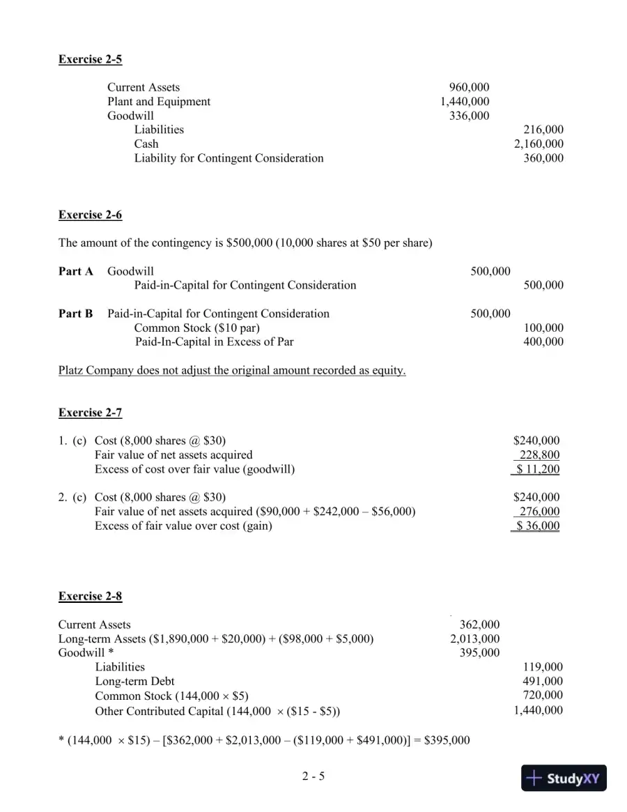 Solution Manual For Advanced Accounting, 4th Edition, page 13