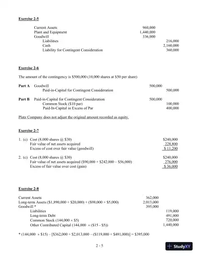 Solution Manual For Advanced Accounting, 4th Edition - Page 13 preview image