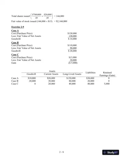 Solution Manual For Advanced Accounting, 4th Edition - Page 14 preview image