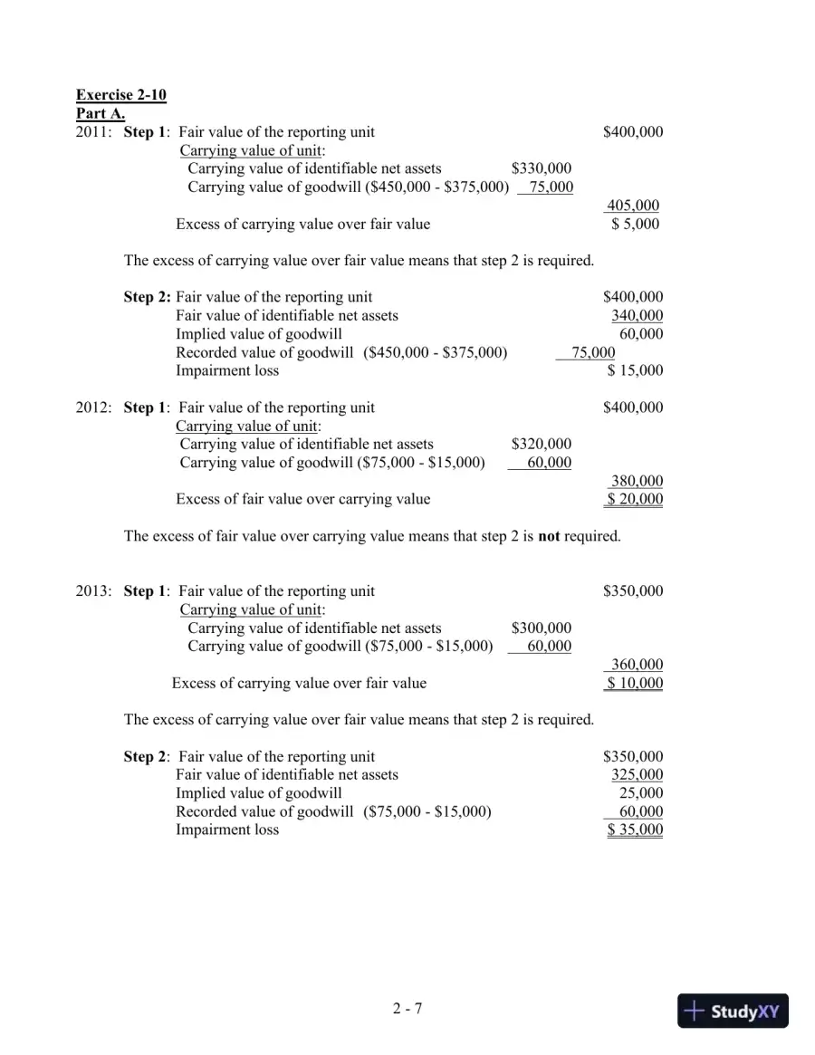 Solution Manual For Advanced Accounting, 4th Edition, page 15