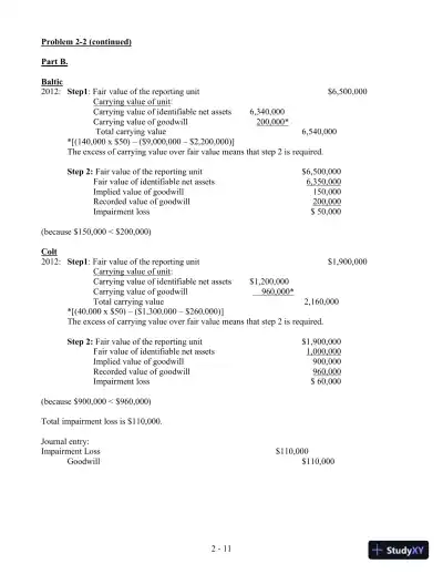 Solution Manual For Advanced Accounting, 4th Edition - Page 19 preview image