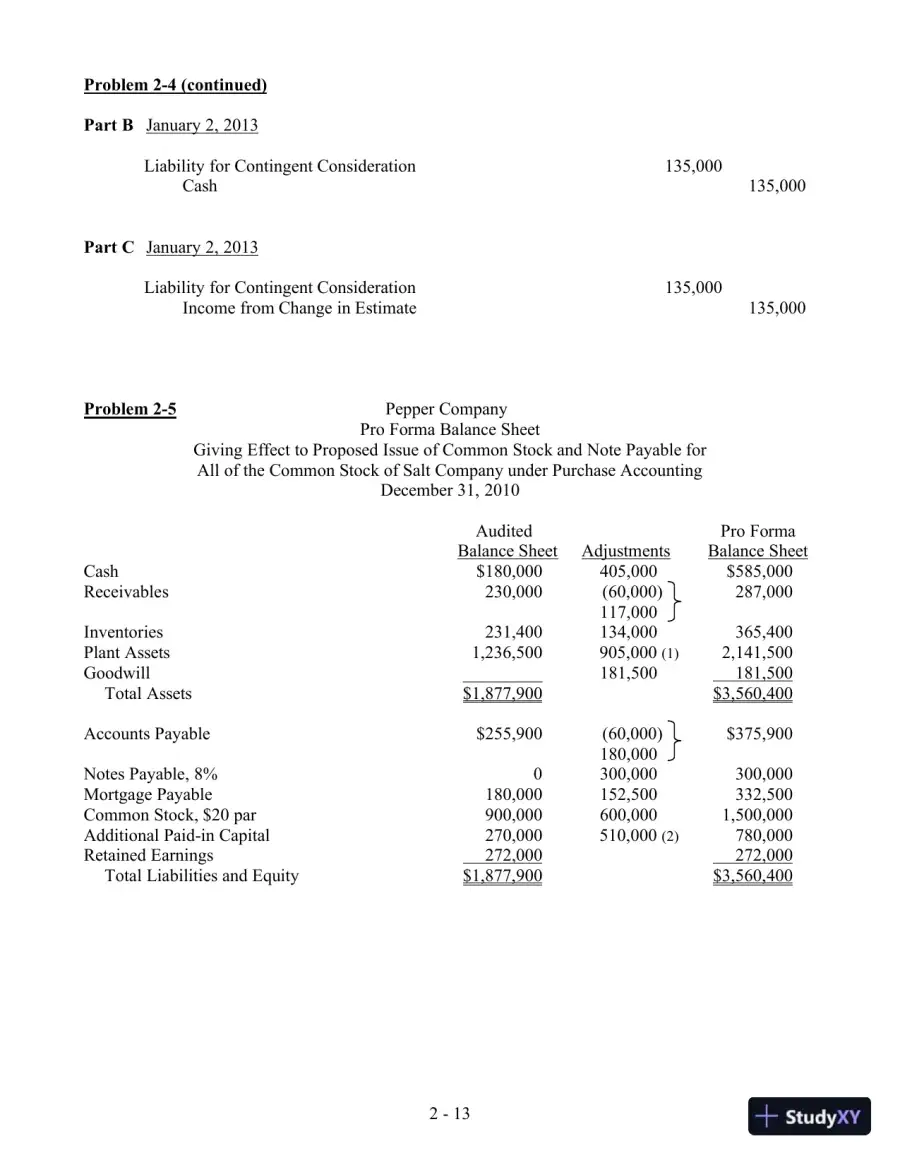 Solution Manual For Advanced Accounting, 4th Edition, page 21