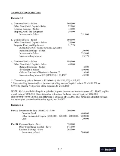 Solution Manual For Advanced Accounting, 4th Edition - Page 26 preview image