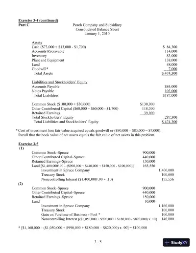 Solution Manual For Advanced Accounting, 4th Edition - Page 28 preview image