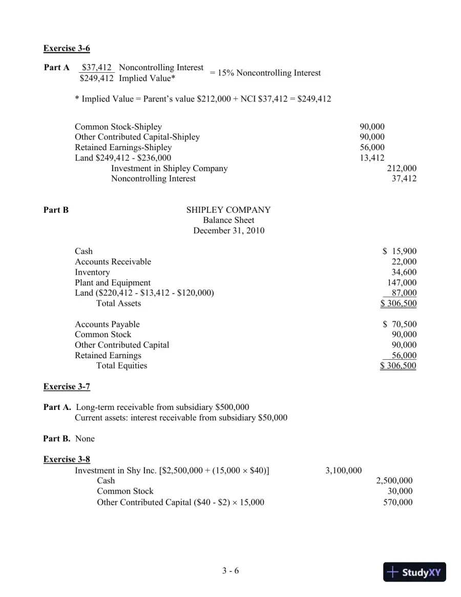 Solution Manual For Advanced Accounting, 4th Edition, page 29