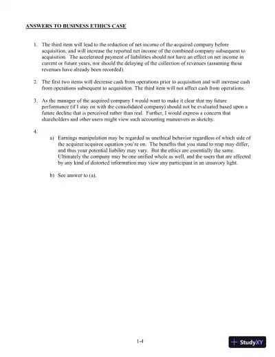 Solution Manual For Advanced Accounting, 4th Edition - Page 5 preview image