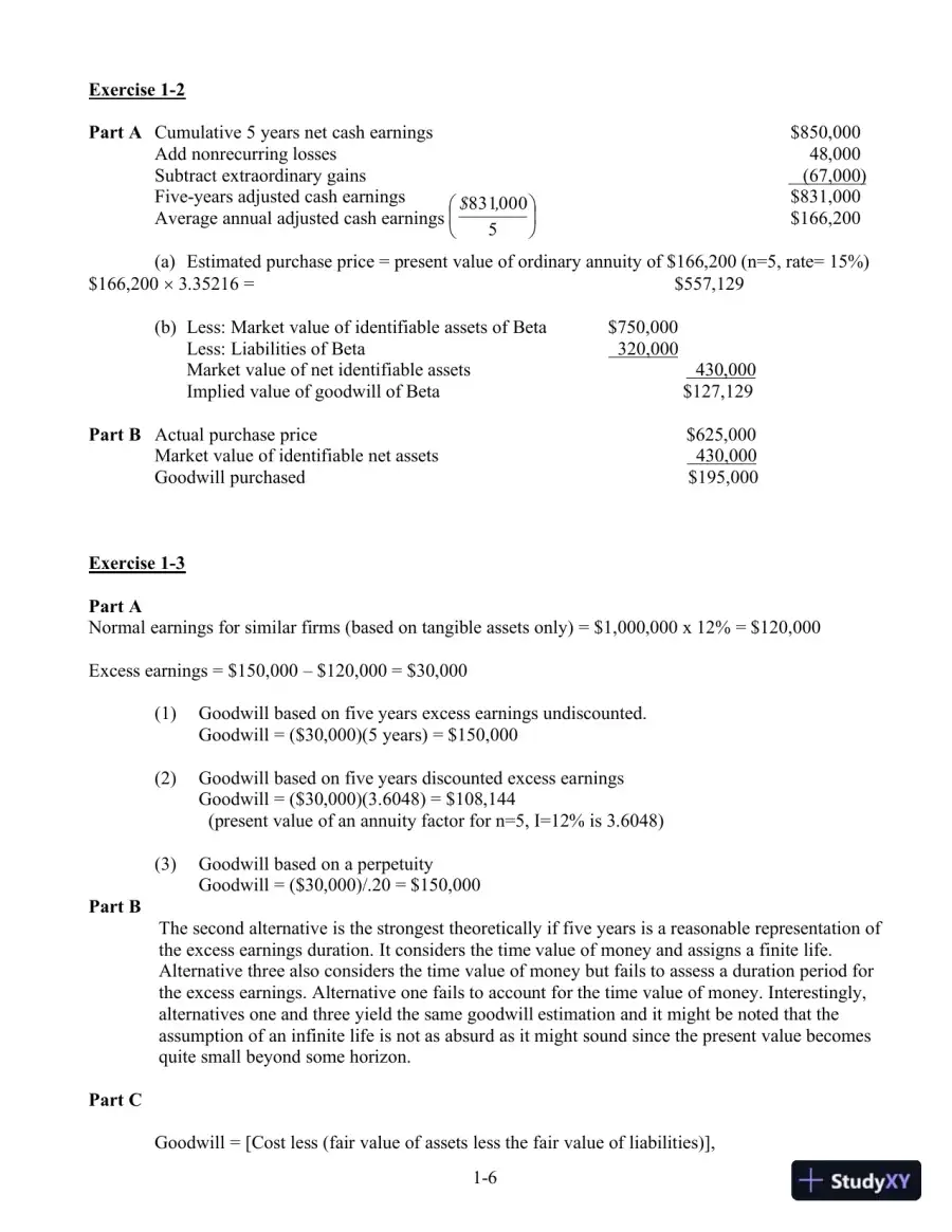Solution Manual For Advanced Accounting, 4th Edition, page 7