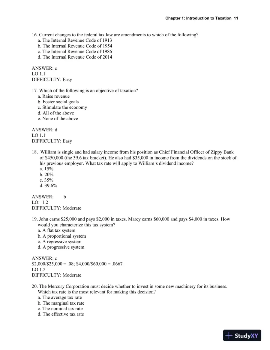 Taxation for Decision Makers Test Bank, page 12