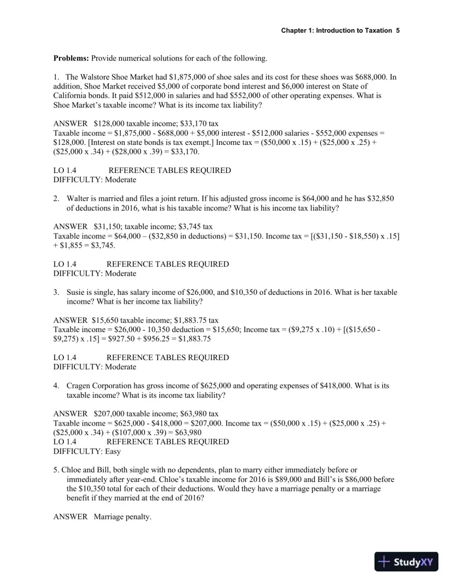 Taxation for Decision Makers Test Bank, page 6