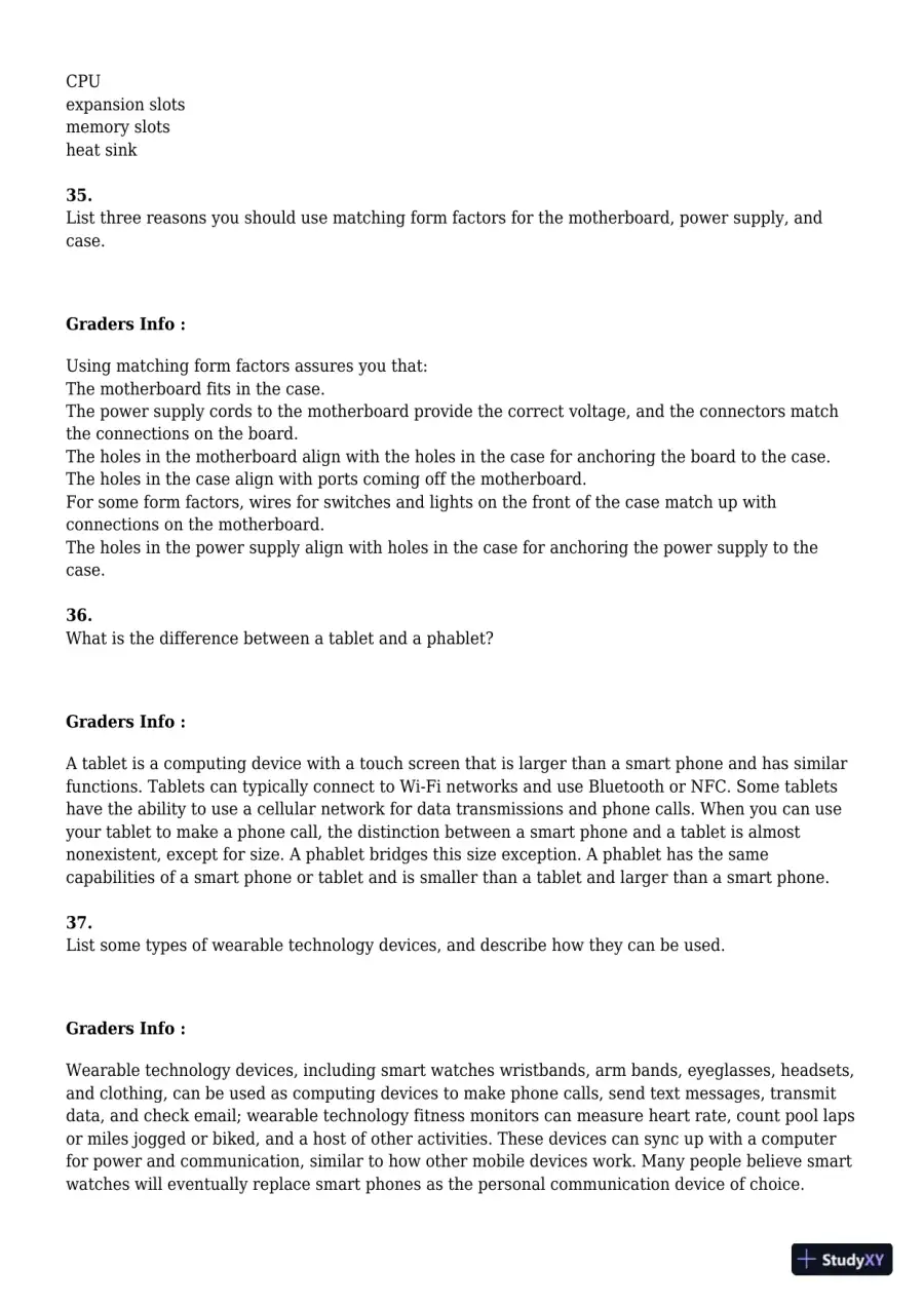 A+ Guide to Hardware, 9th Edition Test Bank, page 11