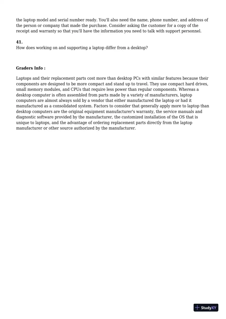 A+ Guide to Hardware, 9th Edition Test Bank, page 25