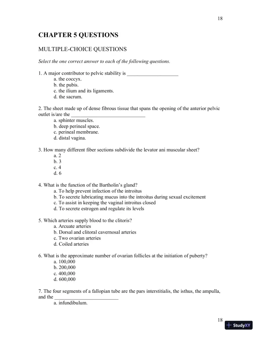 Test Bank For Womens Gynecologic Health, 3rd Edition, page 19