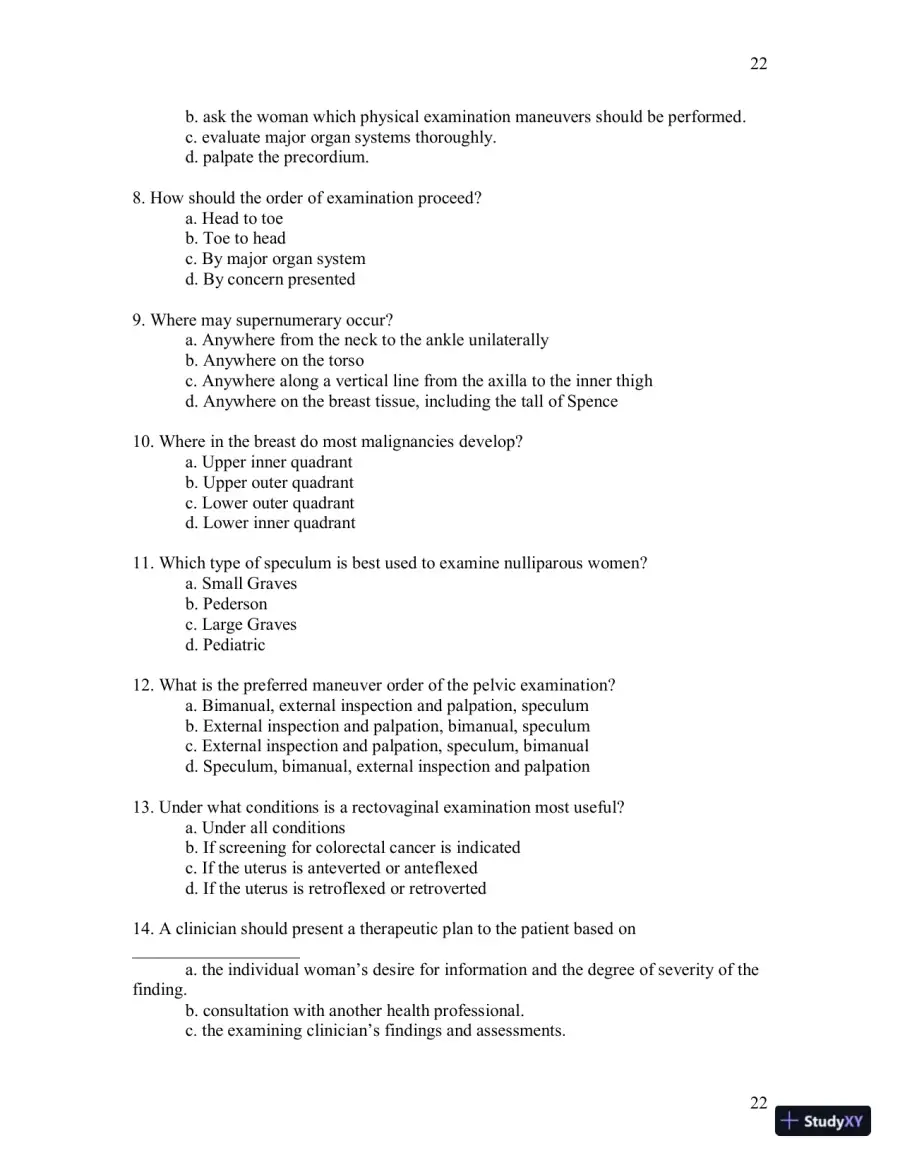Test Bank For Womens Gynecologic Health, 3rd Edition, page 23