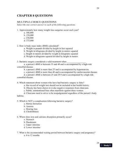 Test Bank For Womens Gynecologic Health, 3rd Edition - Page 30 preview image