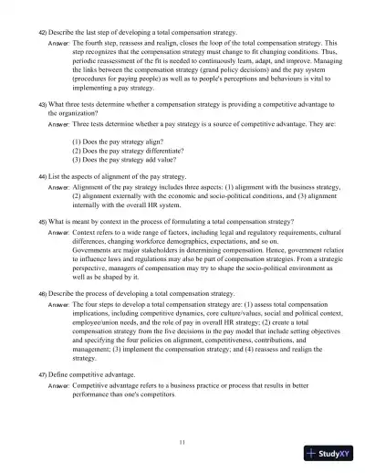 Compensation, Fifth Canadian Edition Test Bank - Page 25 preview image