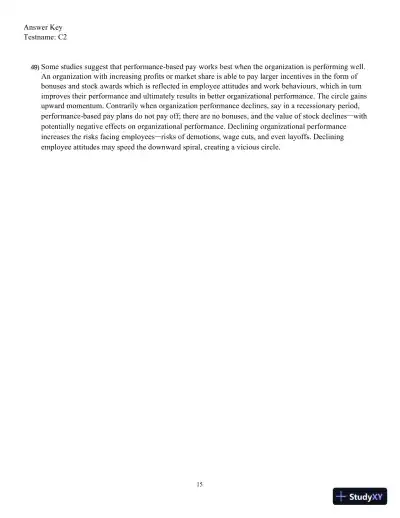 Compensation, Fifth Canadian Edition Test Bank - Page 29 preview image