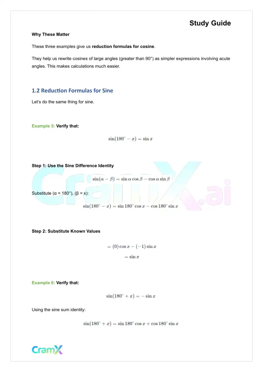 Trigonometry - Trigonometric Identities, page 5
