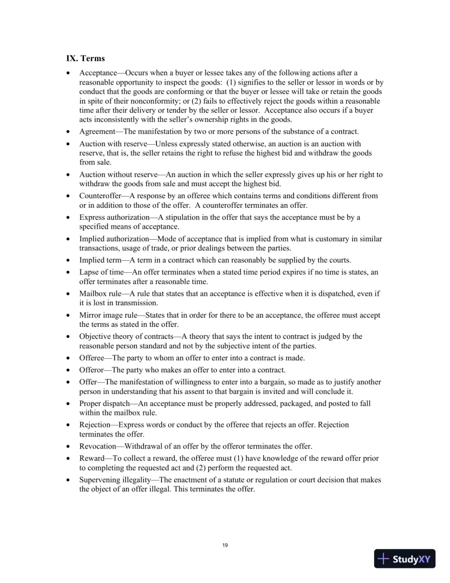 Test Bank for Contract Law for Paralegals: Traditional and e-Contracts, 3rd Edition, page 22