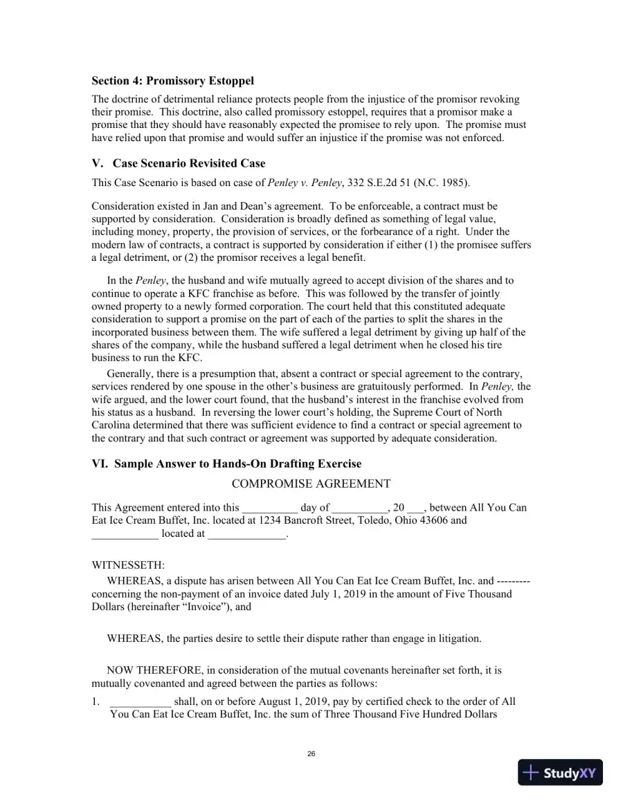 Test Bank for Contract Law for Paralegals: Traditional and e-Contracts, 3rd Edition, page 29