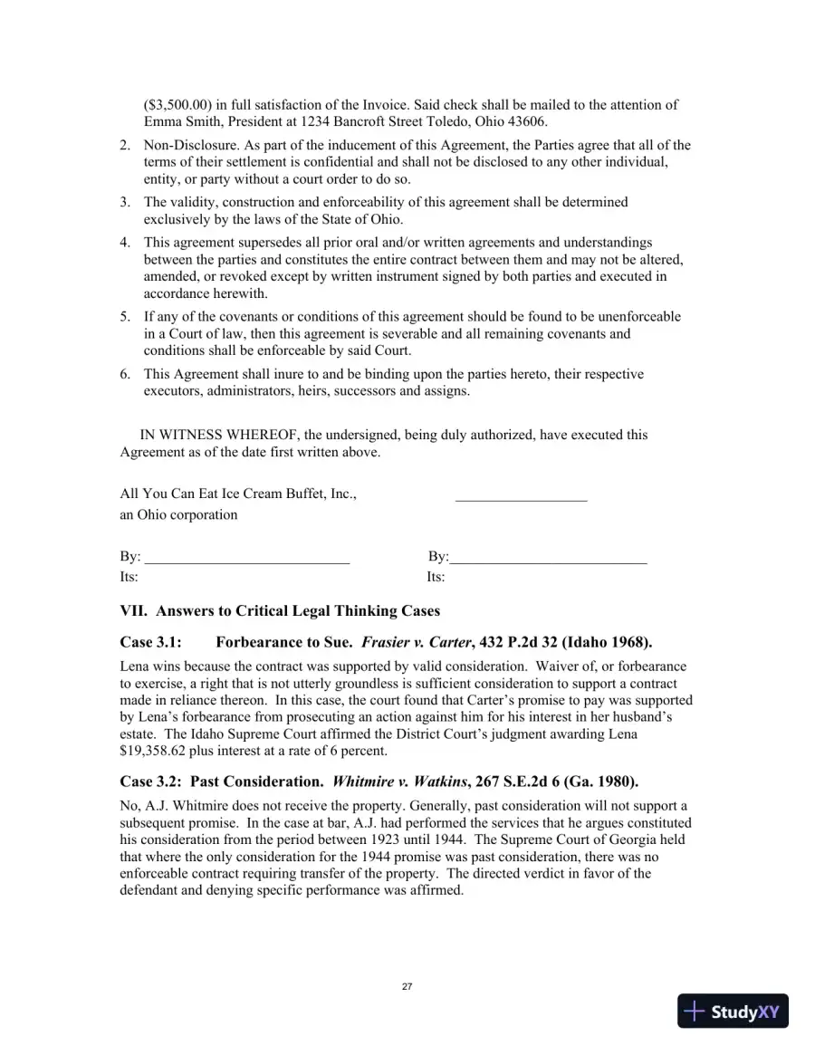 Test Bank for Contract Law for Paralegals: Traditional and e-Contracts, 3rd Edition, page 30