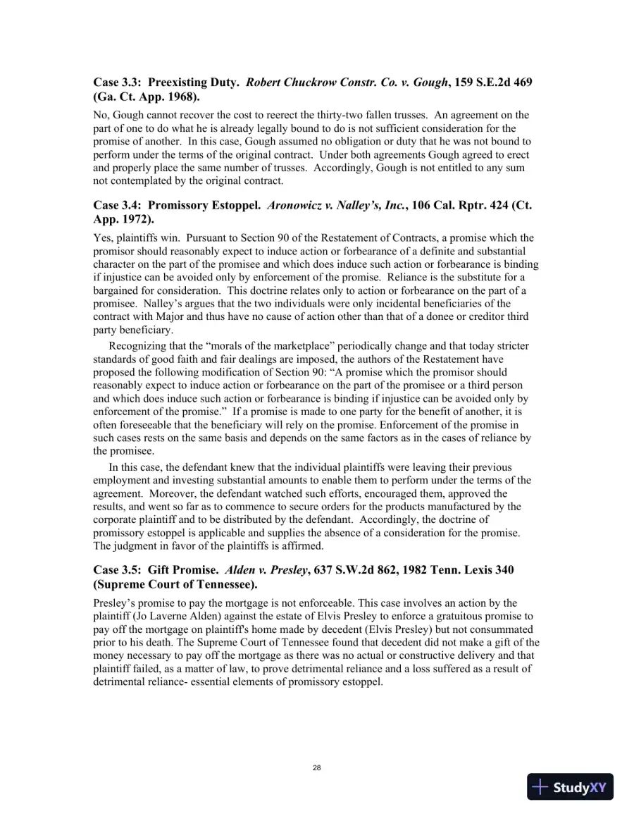 Test Bank for Contract Law for Paralegals: Traditional and e-Contracts, 3rd Edition, page 31