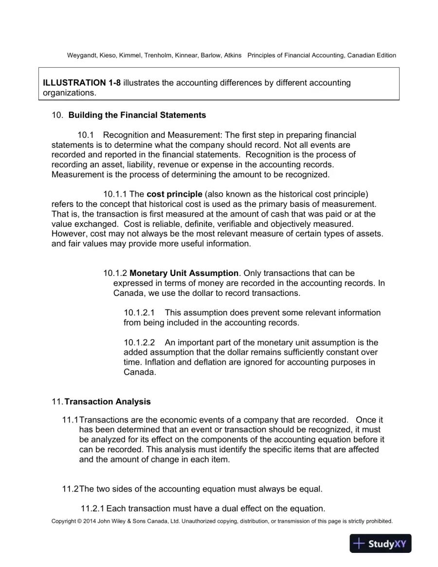 Lecture Notes for Principles of Financial Accounting, Canadian Edition, page 10