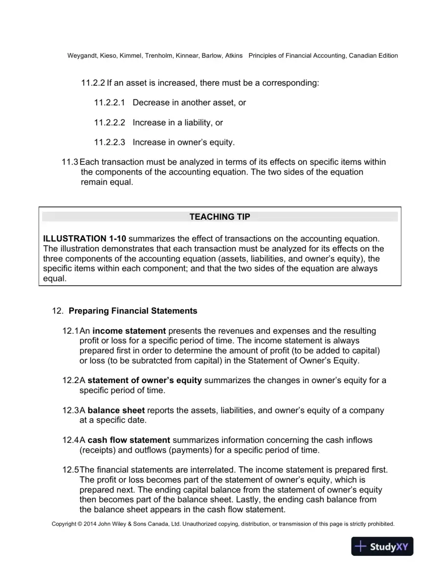 Lecture Notes for Principles of Financial Accounting, Canadian Edition, page 11