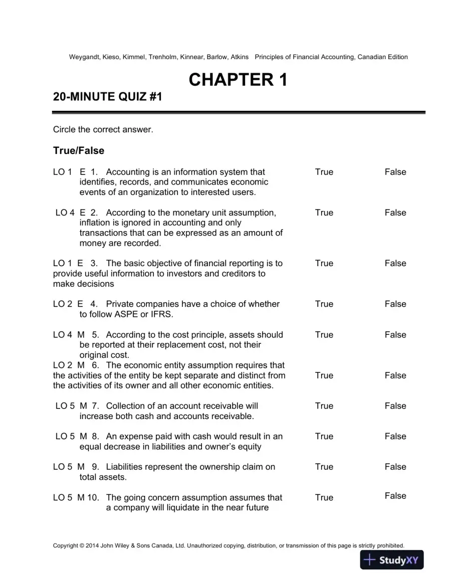 Lecture Notes for Principles of Financial Accounting, Canadian Edition, page 14