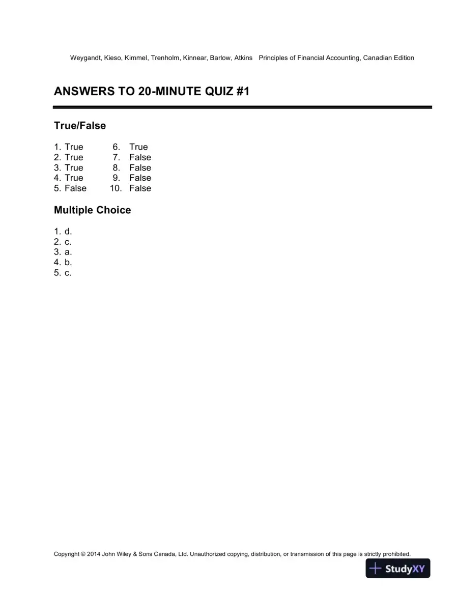 Lecture Notes for Principles of Financial Accounting, Canadian Edition, page 16