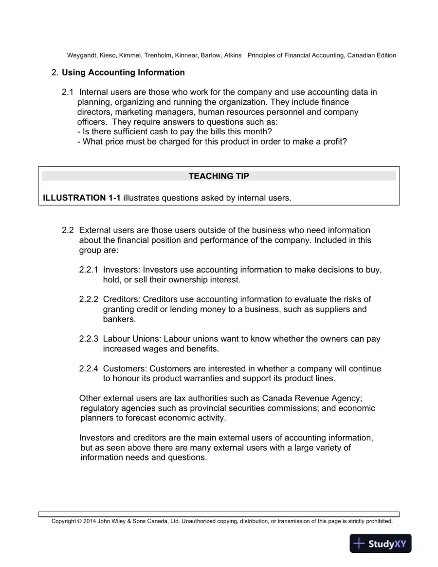Lecture Notes for Principles of Financial Accounting, Canadian Edition, page 3