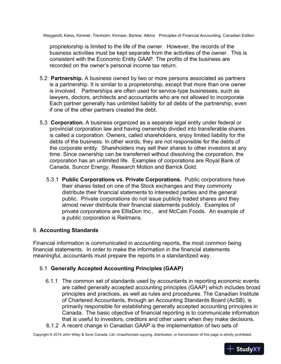 Lecture Notes for Principles of Financial Accounting, Canadian Edition, page 5