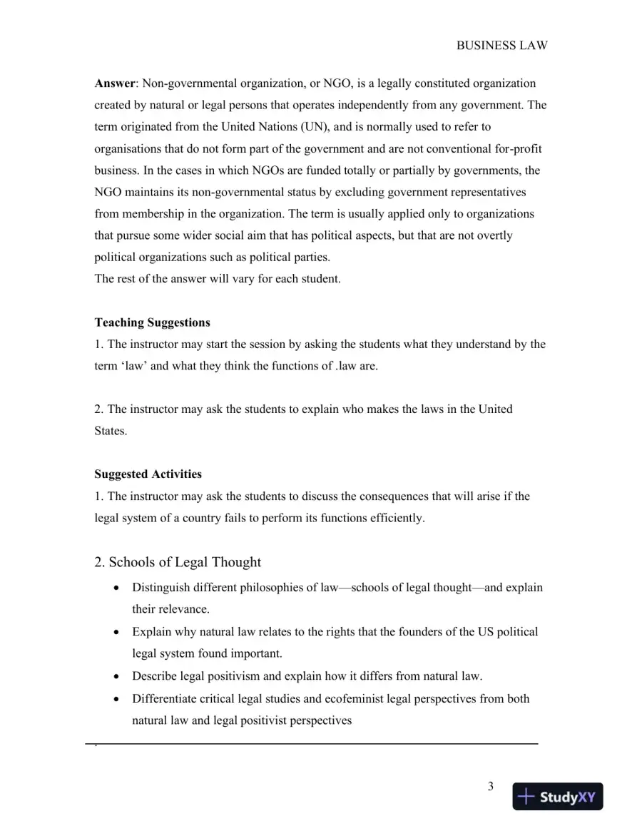 Solution Manual for Business Law and the Legal Environment, Version 2.0, page 4