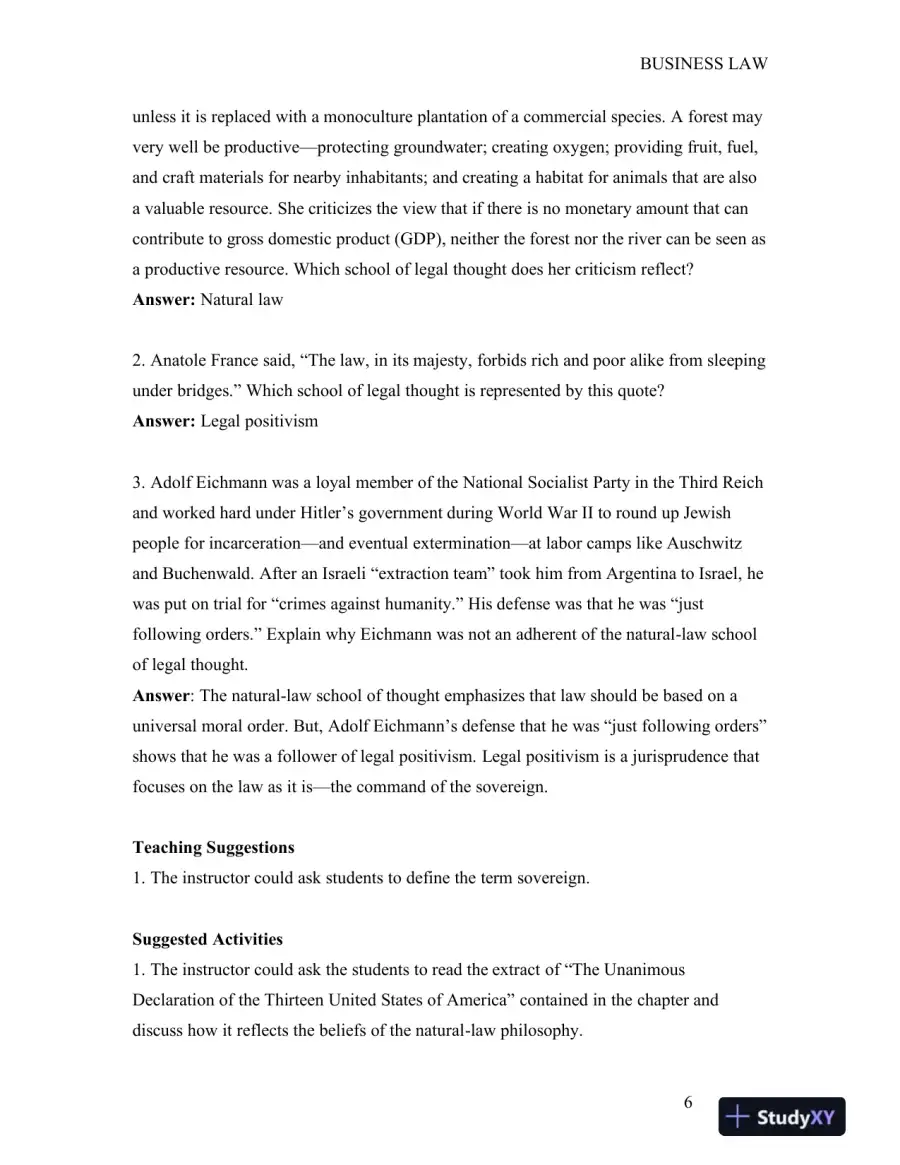 Solution Manual for Business Law and the Legal Environment, Version 2.0, page 7