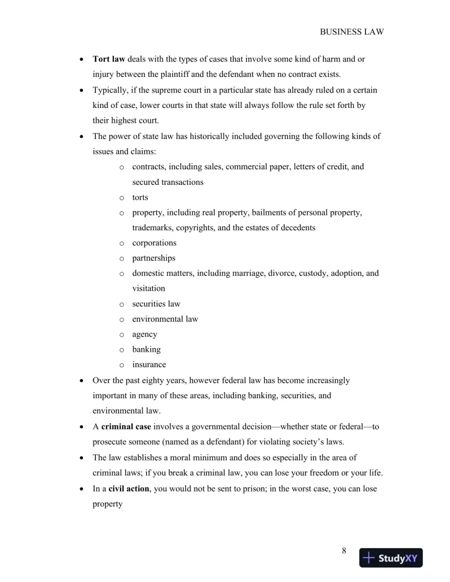 Solution Manual for Business Law and the Legal Environment, Version 2.0, page 9