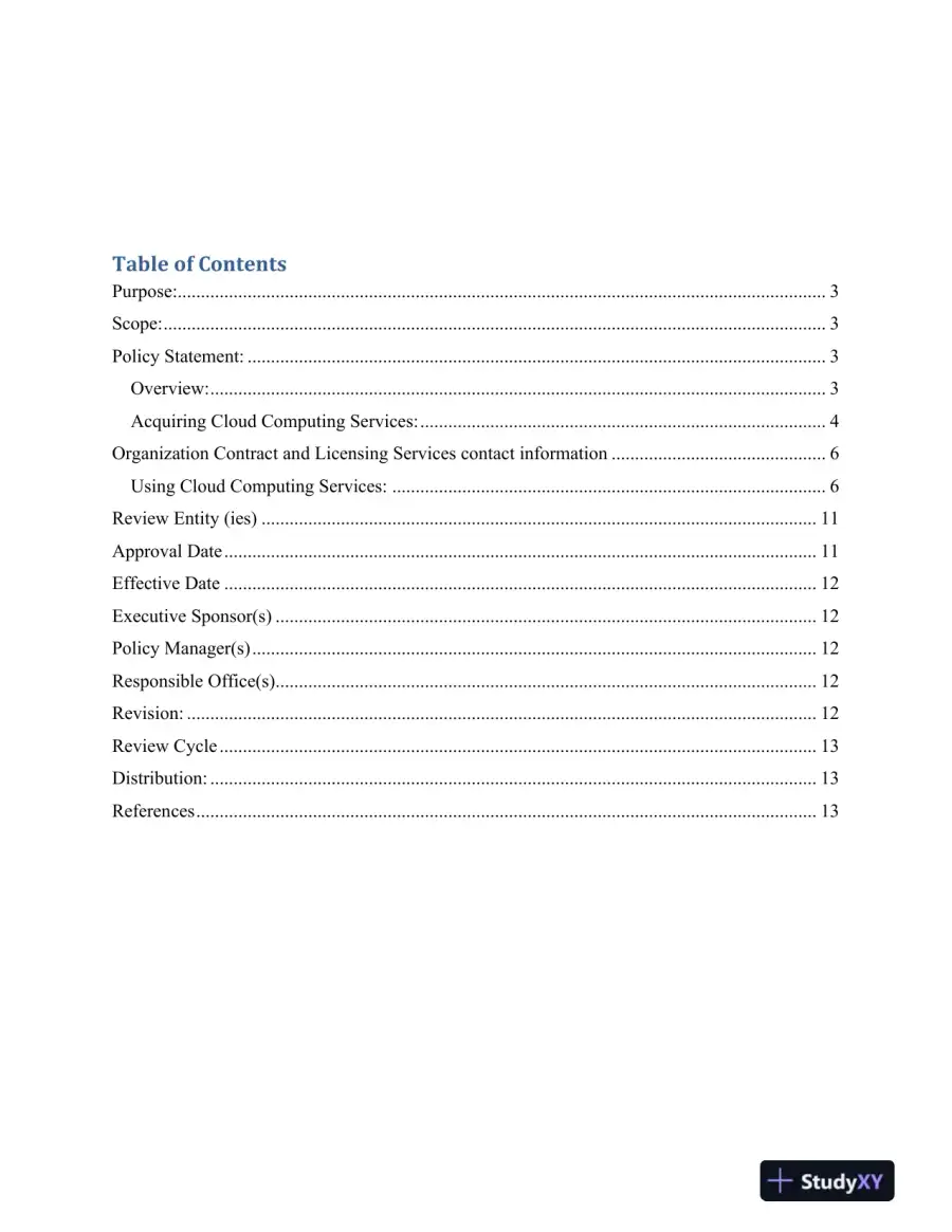 Computing Security Policy, page 3