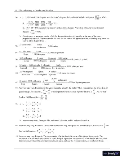 Solution Manual for A Pathway to Introductory Statistics, 2nd Edition - Page 14 preview image