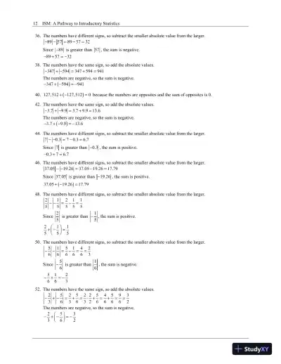 Solution Manual for A Pathway to Introductory Statistics, 2nd Edition - Page 16 preview image