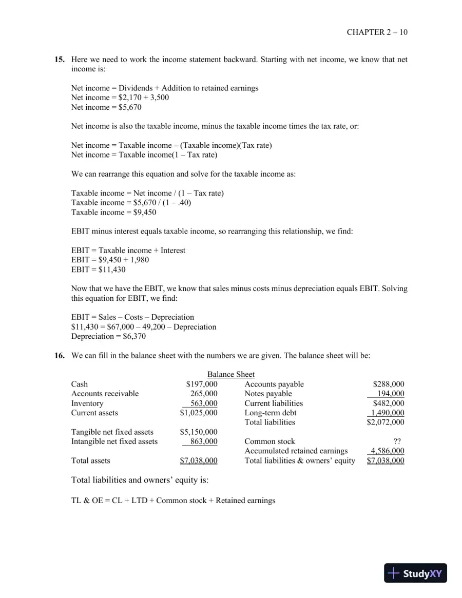 Essentials of Corporate Finance (Mcgraw-hill/Irwin Series in Finance, Insurance, and Real Estate) 9th Edition Solution Manual, page 12