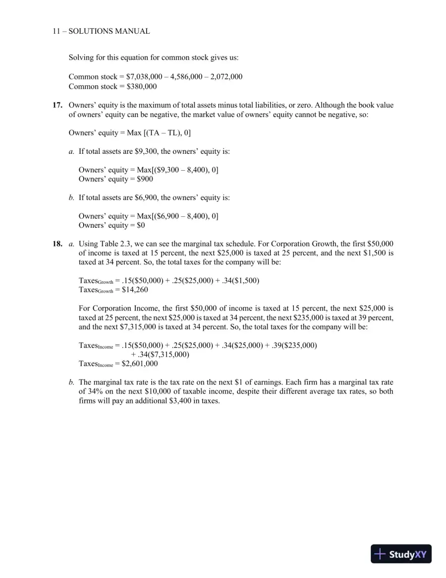 Essentials of Corporate Finance (Mcgraw-hill/Irwin Series in Finance, Insurance, and Real Estate) 9th Edition Solution Manual, page 13
