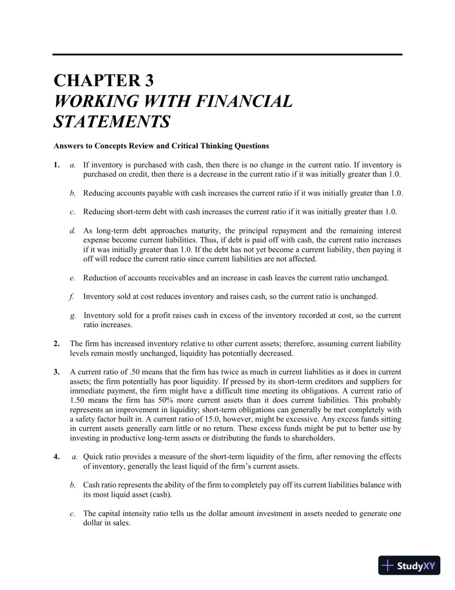 Essentials of Corporate Finance (Mcgraw-hill/Irwin Series in Finance, Insurance, and Real Estate) 9th Edition Solution Manual, page 21