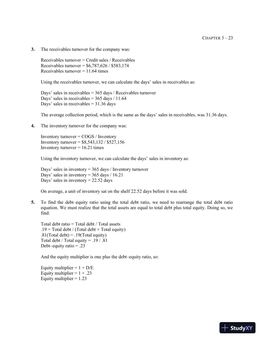 Essentials of Corporate Finance (Mcgraw-hill/Irwin Series in Finance, Insurance, and Real Estate) 9th Edition Solution Manual, page 25